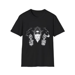 Men's Cowboy Gunslinger Graphic T-Shirt - Western Outlaw Design