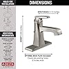 Delta Faucet Ashlyn Single Hole Bathroom Faucet, Single Handle Bathroom Faucet Brushed Nickel, Bathroom Sink Faucet, Diamond Seal Technology Stainless 564-SSMPU-DST