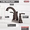 Delta Faucet Woodhurst 2-Handle Centerset Bathroom, Venetian Bronze (2532LF-RBMPU-R)