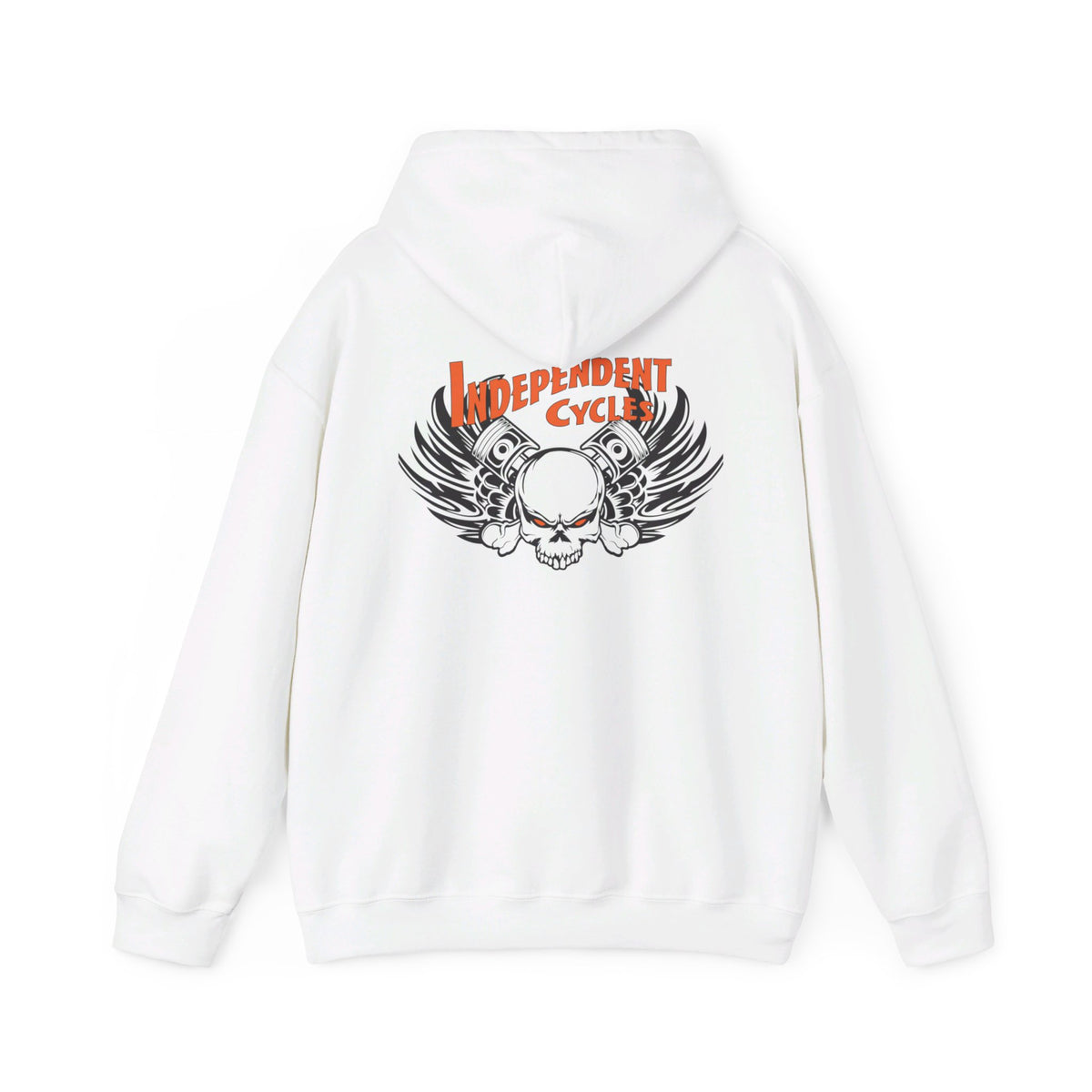 Independent Cycle Skull Hoodie - Bold Biker Style with Winged Skull Design