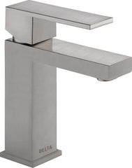 Delta Faucet Modern Single Hole Bathroom Faucet, Stainless 567LF-SS-PP