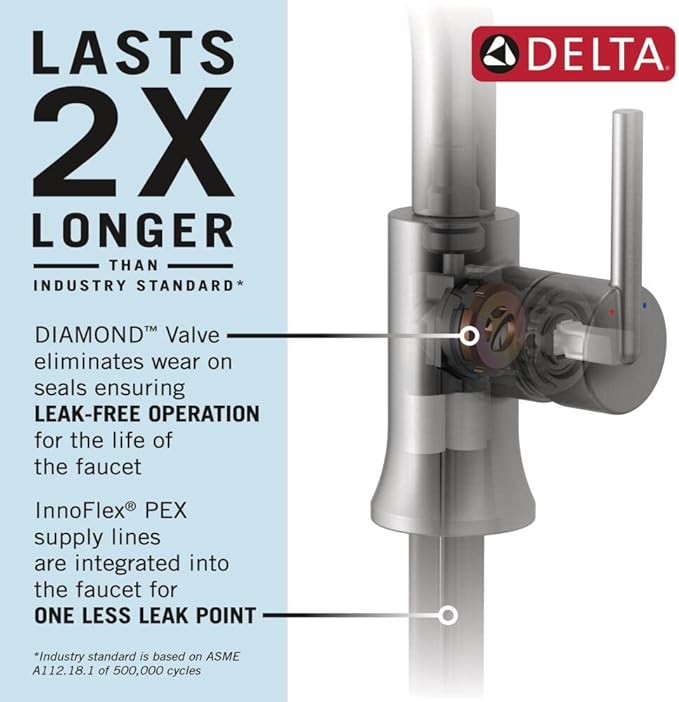 DELTA FAUCET 559LF-GPM-PP, Chrome