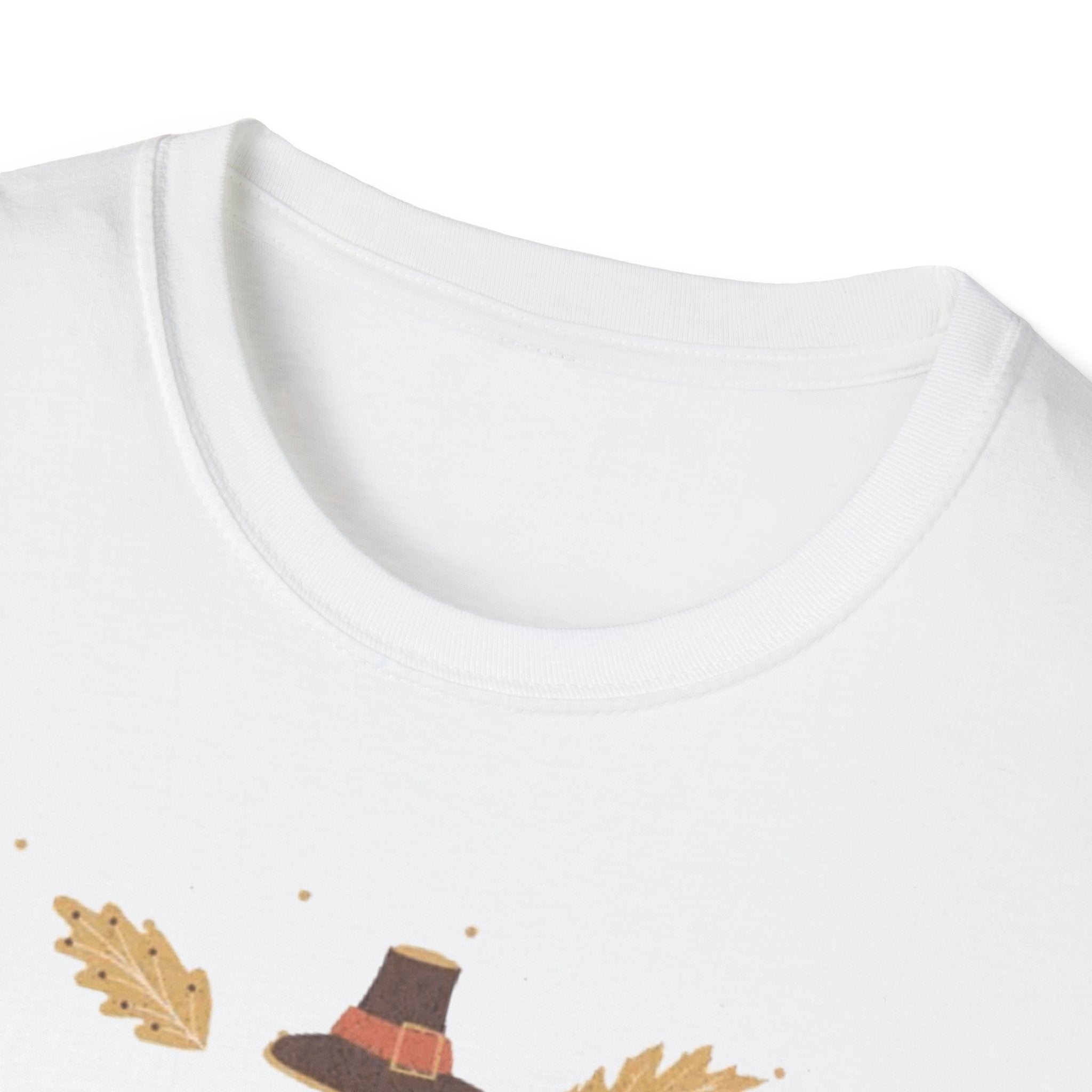 A Day for Thanks" Thanksgiving T-Shirt with Fall Floral Design