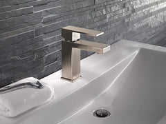 Delta Faucet Modern Single Hole Bathroom Faucet, Stainless 567LF-SS-PP