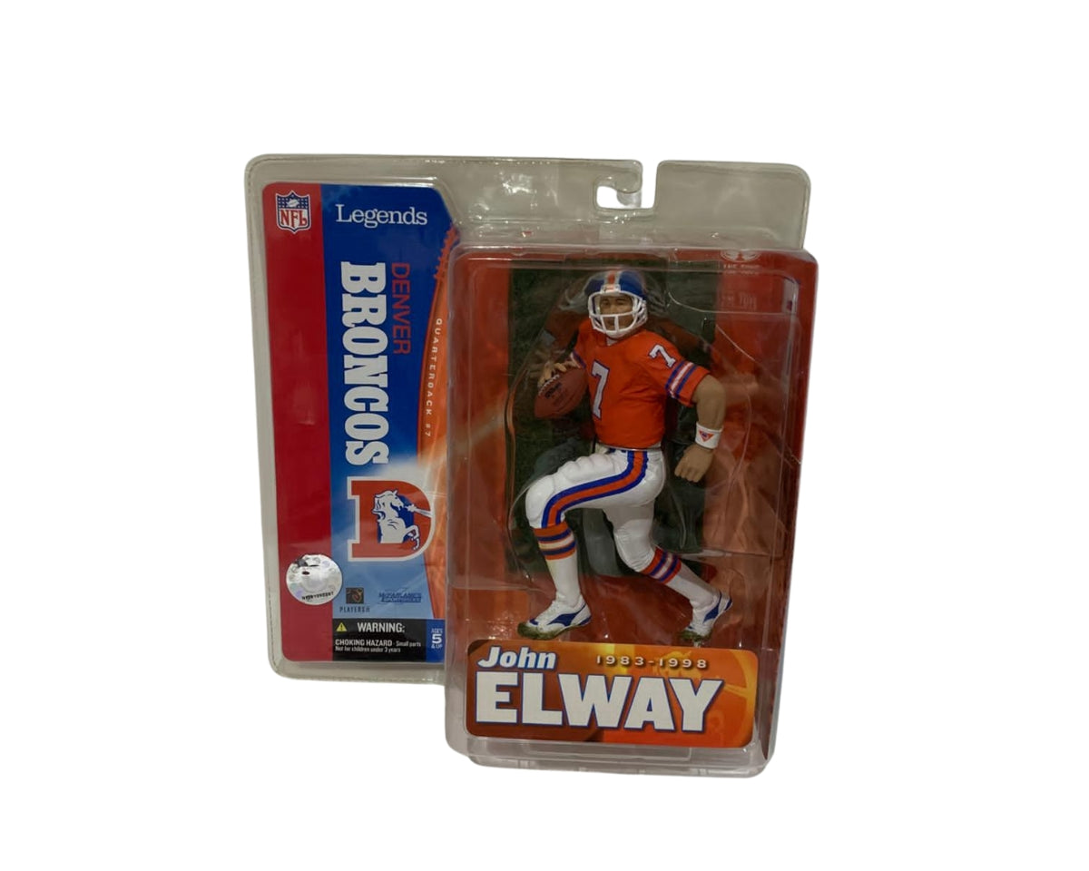 McFarlane John Elway Denver Broncos #7 Figure Legends Series 1 NFL New