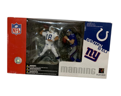 NFL Manning Showdown: Colts vs Giants - Peyton & Eli Manning Action Figures by Players Inc