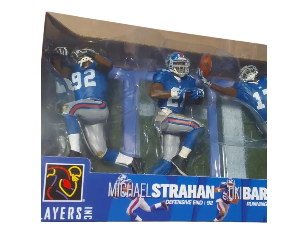 Exclusive NFL Giants Legends Trio: Strahan, Barber & Burress Collectible Figures by McFarlane