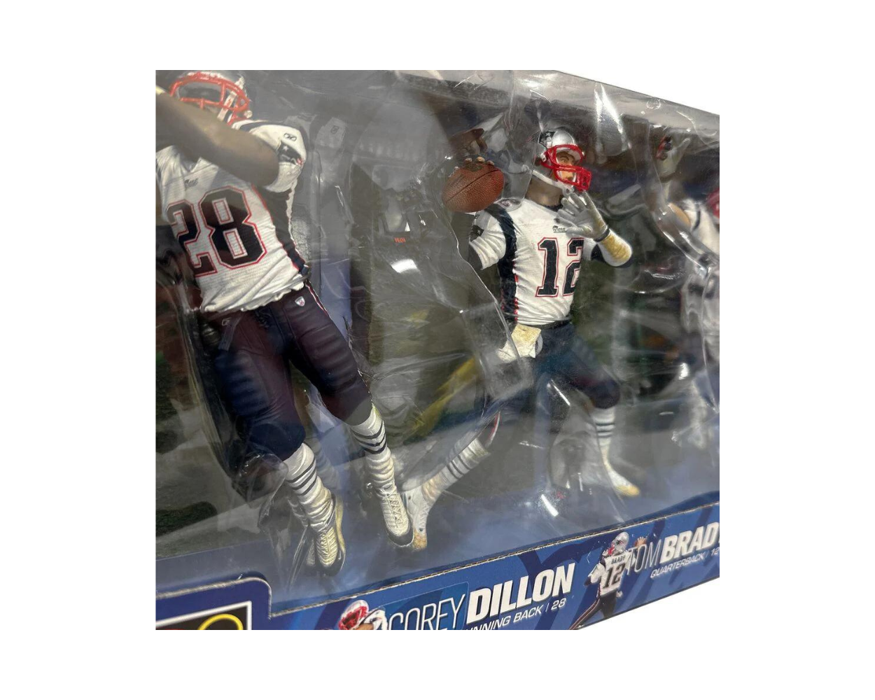 Tom Brady, Redy Bruschi & Corey Dillion Super Bowl LI Champions Action Figure Set by McFarlane Toys